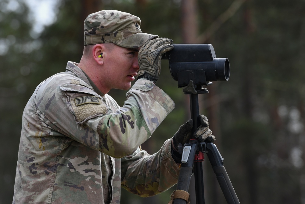 4th Squadron, 2CR Sniper training