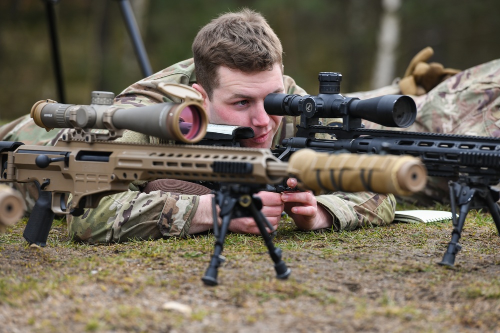 4th Squadron, 2CR Sniper training