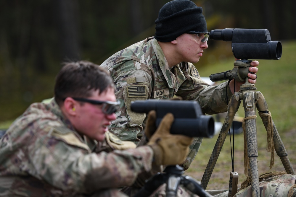 4th Squadron, 2CR Sniper training