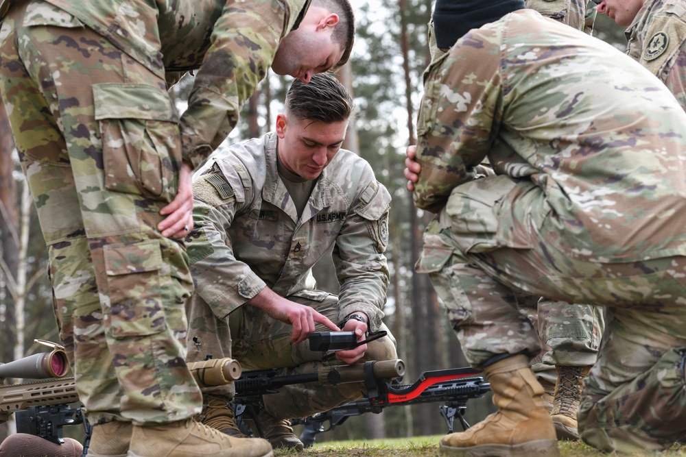 4th Squadron, 2CR Sniper training