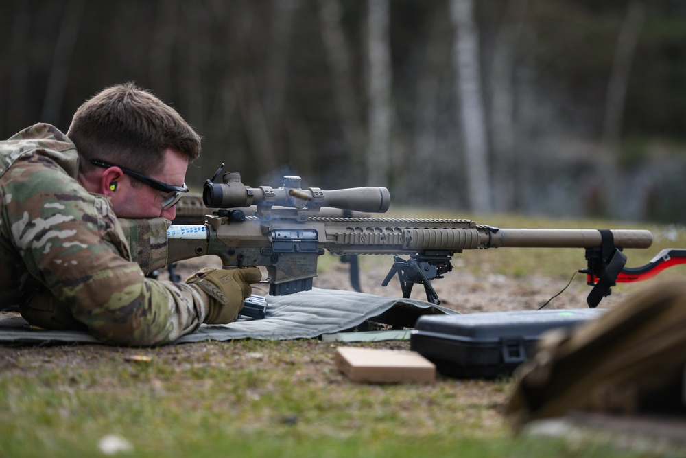 4th Squadron, 2CR Sniper training