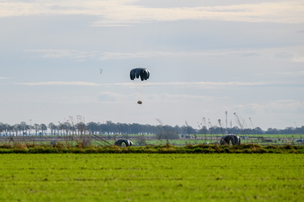 Low Cost Low Altitude Airdrops on Chièvres Drop Zone