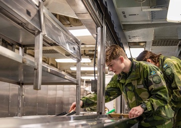 Swedish and Finnish Marines embark USS Gunston Hall to participate in Steadfast Defender 24