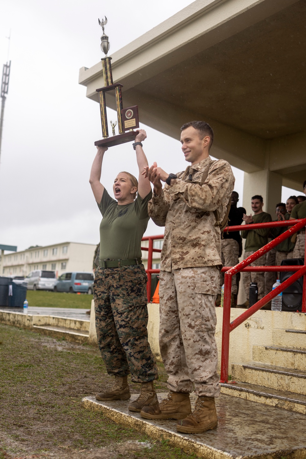 1st MAW squadrons compete in tri field meet