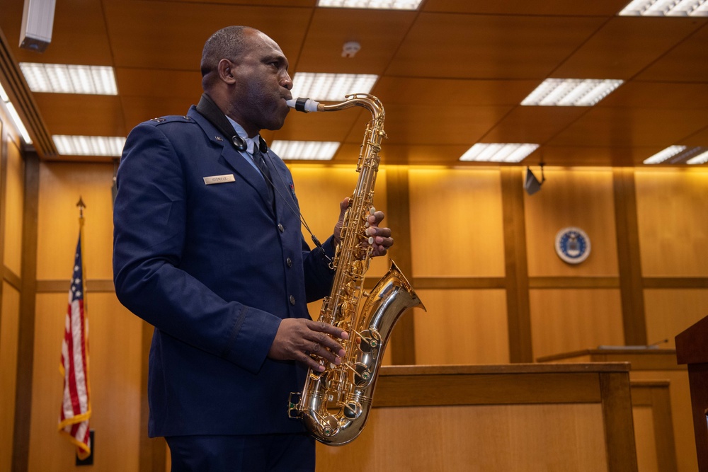 Soulful Servant: Chaplain Idomele spreads joy through saxophone melodies