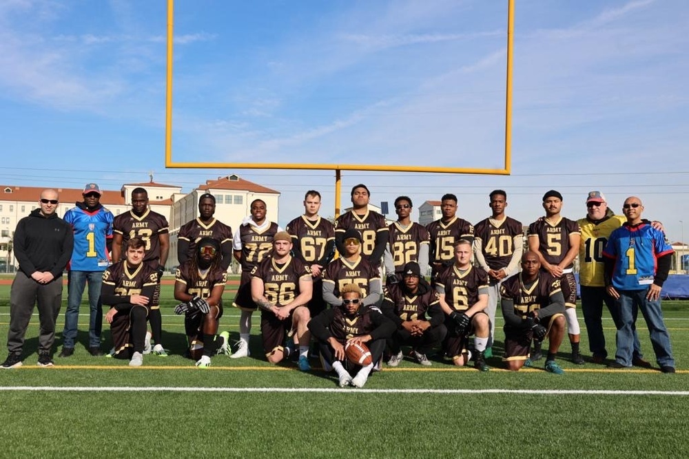 Navy defeats Army in flag football friendly