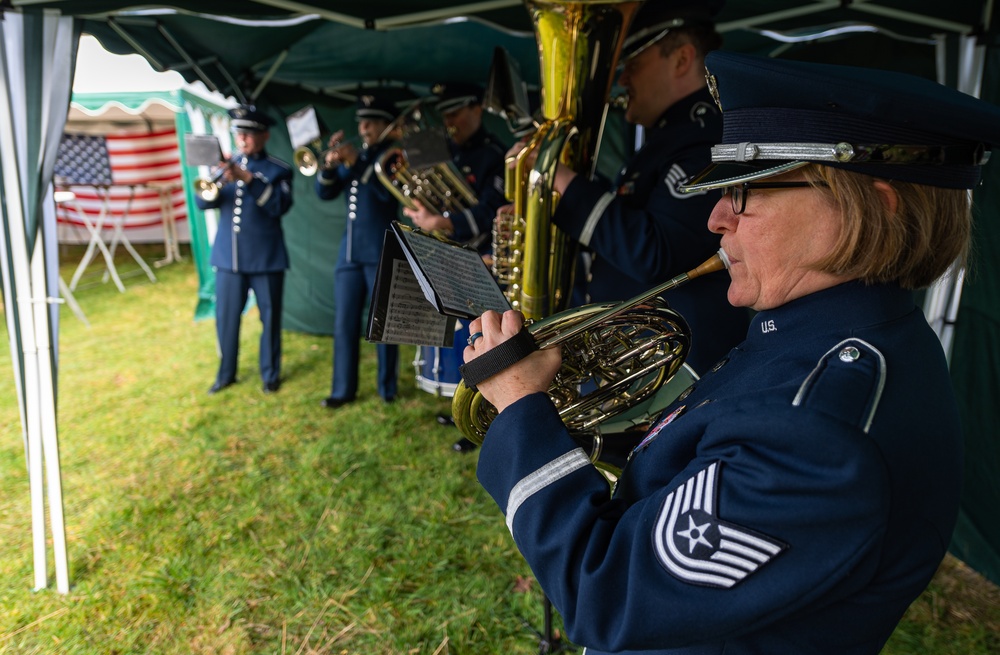 3 AF commander visits B-17 “Solid Sender” memorial site