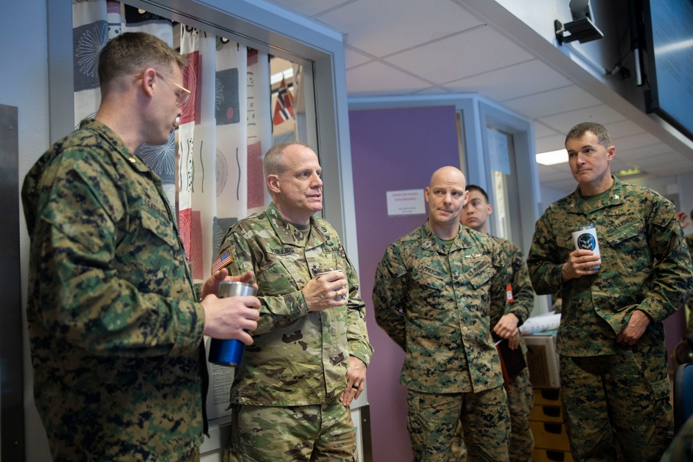 USEUCOM's Cyber Director Maj. Gen. Phillips visits Marines of II Marine Expeditionary Force  during Nordic Response 24