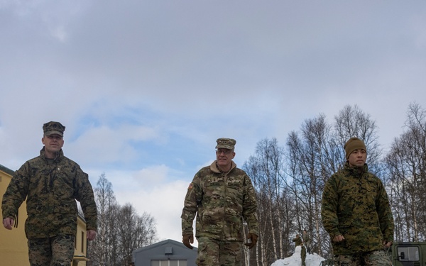 U.S. Army Maj. Gen. John H. Phillips visits U.S. Marines in Norway in preparation for Exercise Nordic Response 24