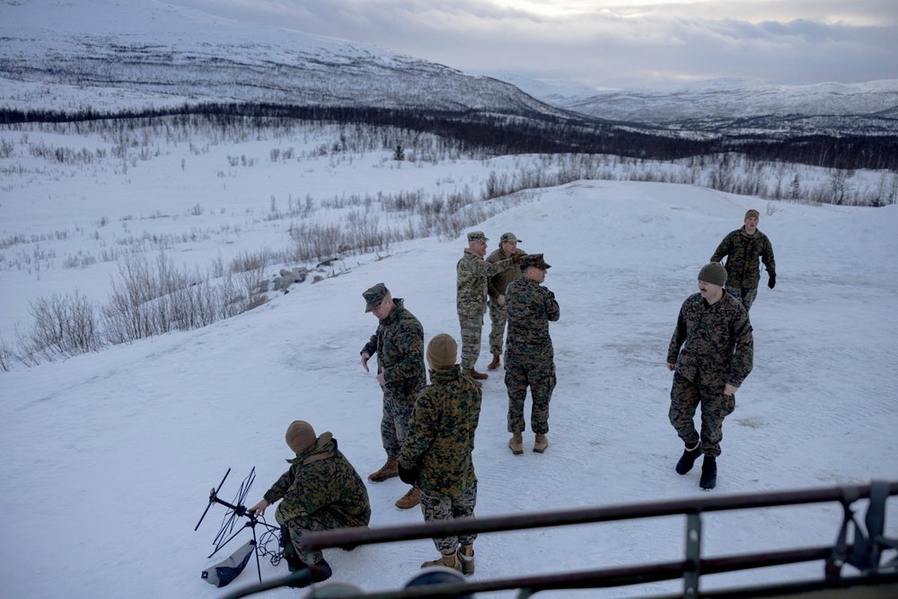 U.S. Army Maj. Gen. John H. Phillips visits U.S. Marines in Norway in preparation for Exercise Nordic Response 24