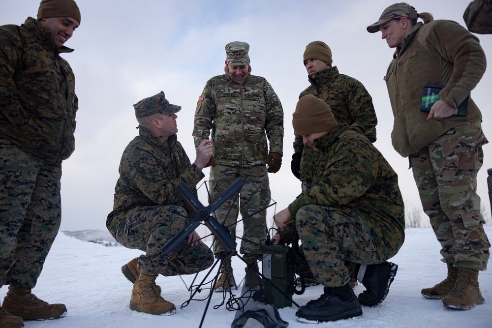 U.S. Army Maj. Gen. John H. Phillips visits U.S. Marines in Norway in preparation for Exercise Nordic Response 24