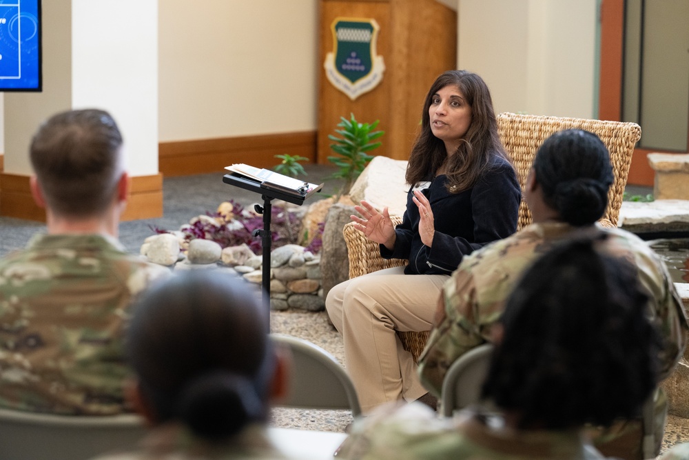 Honorary Commander discusses leadership communication