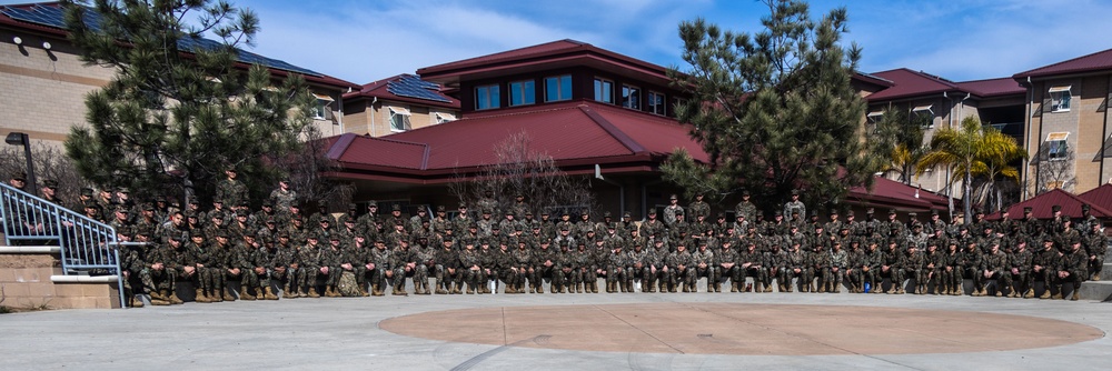 Sergeant Major of the Marine Corps, Sgt. Maj. Carlos A. Ruiz Speaks to the Marines and Sailors of 1st Marine Logistics Group