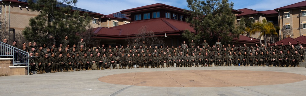 Sergeant Major of the Marine Corps, Sgt. Maj. Carlos A. Ruiz Speaks to the Marines and Sailors of 1st Marine Logistics Group