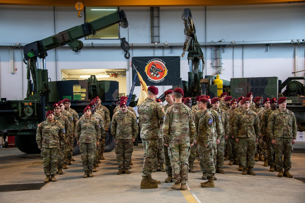 Fury Company 4-319 AFAR Change of Command