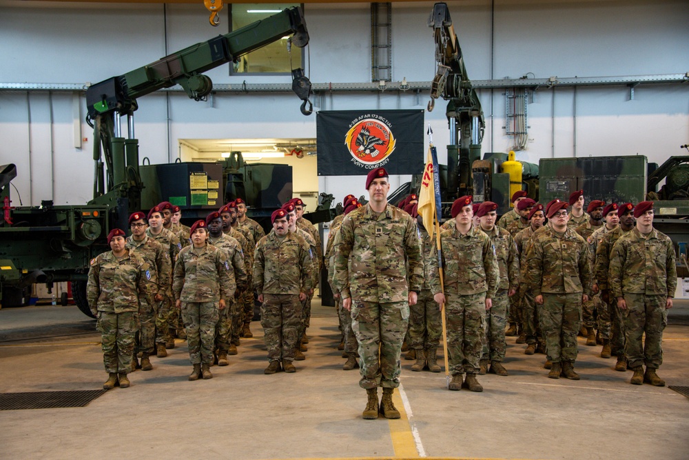 Fury Company 4-319 AFAR Change of Command