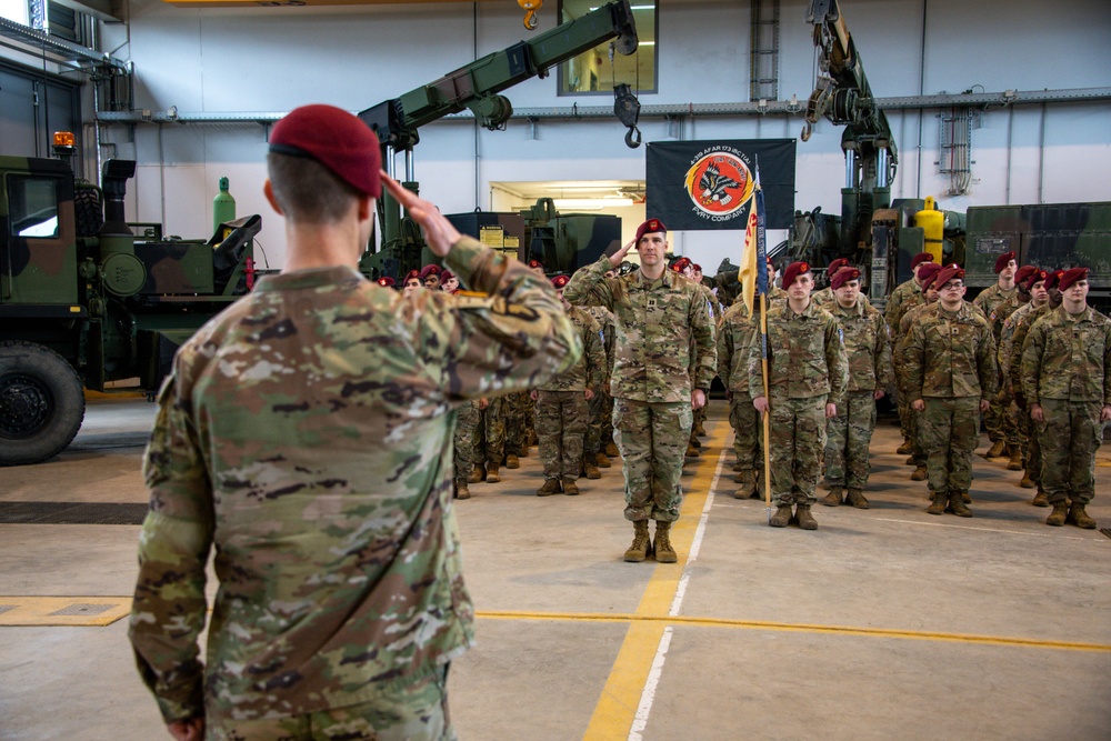 Fury Company 4-319 AFAR Change of Command