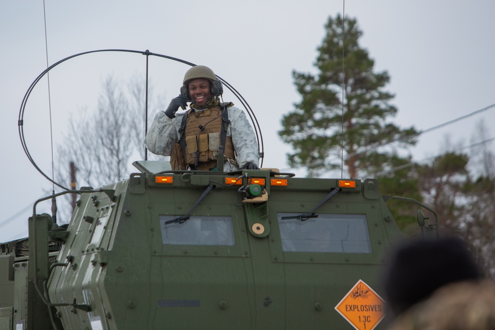 U.S. Marines of 2nd Battalion, 10th Marine Regiment train with HIMARS in Norway in preparation for Exercise Nordic Response 24