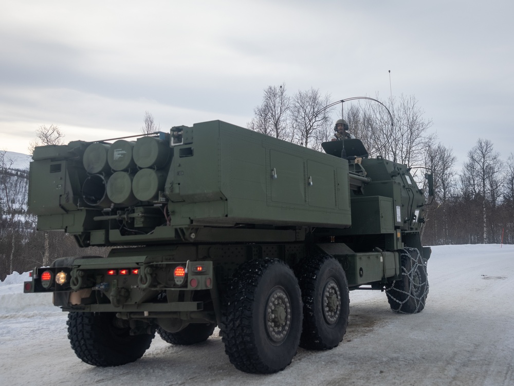 U.S. Marines of 2nd Battalion, 10th Marine Regiment train with HIMARS in Norway in preparation for Exercise Nordic Response 24