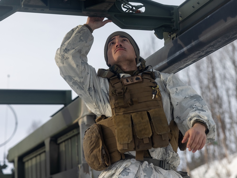 U.S. Marines of 2nd Battalion, 10th Marine Regiment train with HIMARS in Norway in preparation for Exercise Nordic Response 24