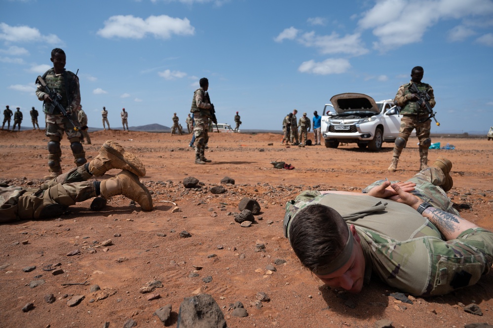 Justified Accord 2024 entry control exercise in Djibouti
