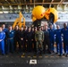 USS San Diego Sailors pose with Artemis II crew during URT-11