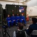 USS San Diego Sailors interview Artemis II crew during URT-11