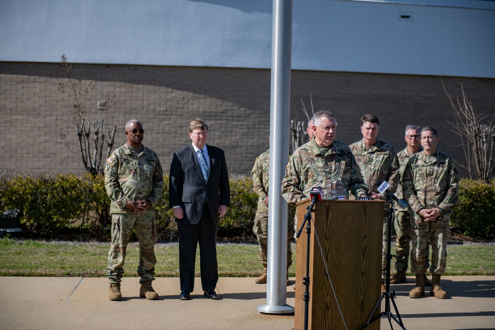 Governor Tate Reeves and Maj. Gen. Janson Boyles Press Conference