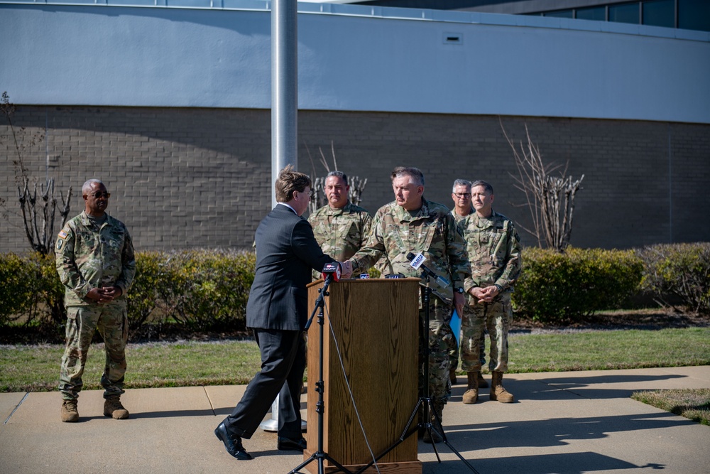 Governor Tate Reeves and Maj. Gen. Janson Boyles Press Conference