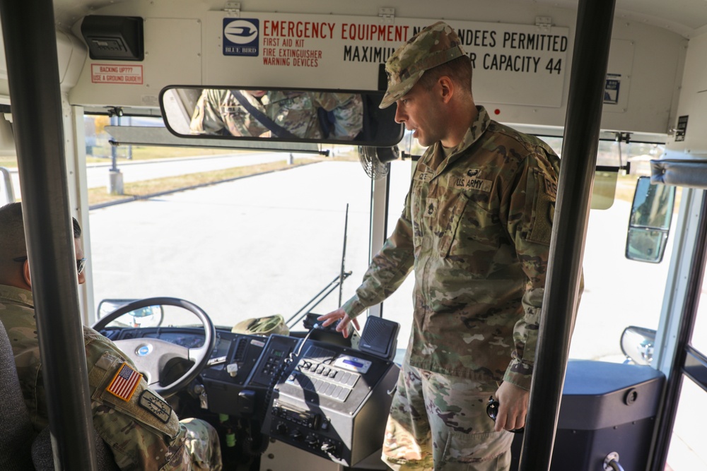 Mobilization Support Brigade Master Driver provides bus driver training