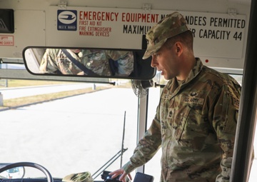 Mobilization Support Brigade Master Driver provides bus driver training