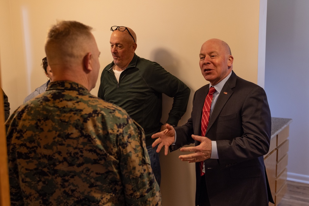 MCICOM executive director tours Laurel Bay housing