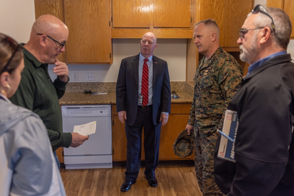 MCICOM executive director tours Laurel Bay housing