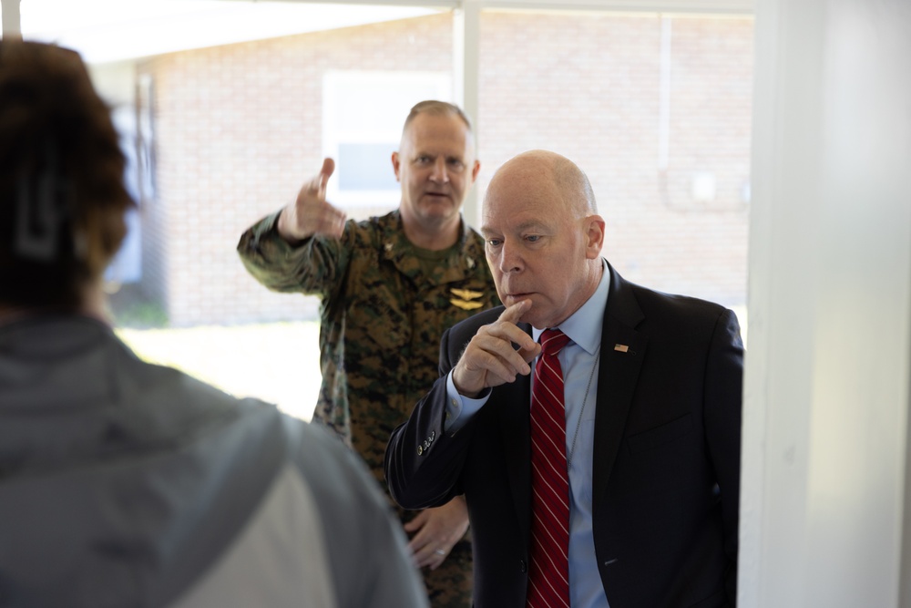 MCICOM executive director tours Laurel Bay housing