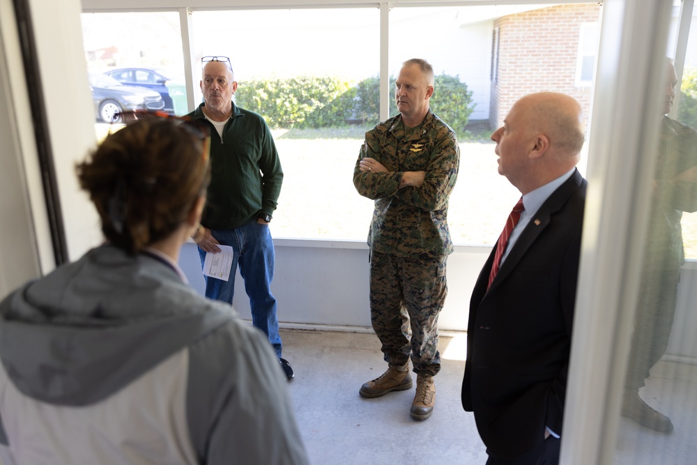MCICOM executive director tours Laurel Bay housing