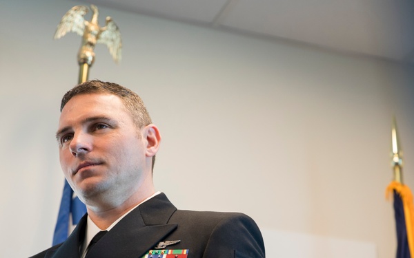 Navy Pins First Robotics Warfare Specialist