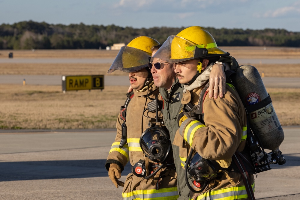 MCAS Beaufort ARFF trains rapid response