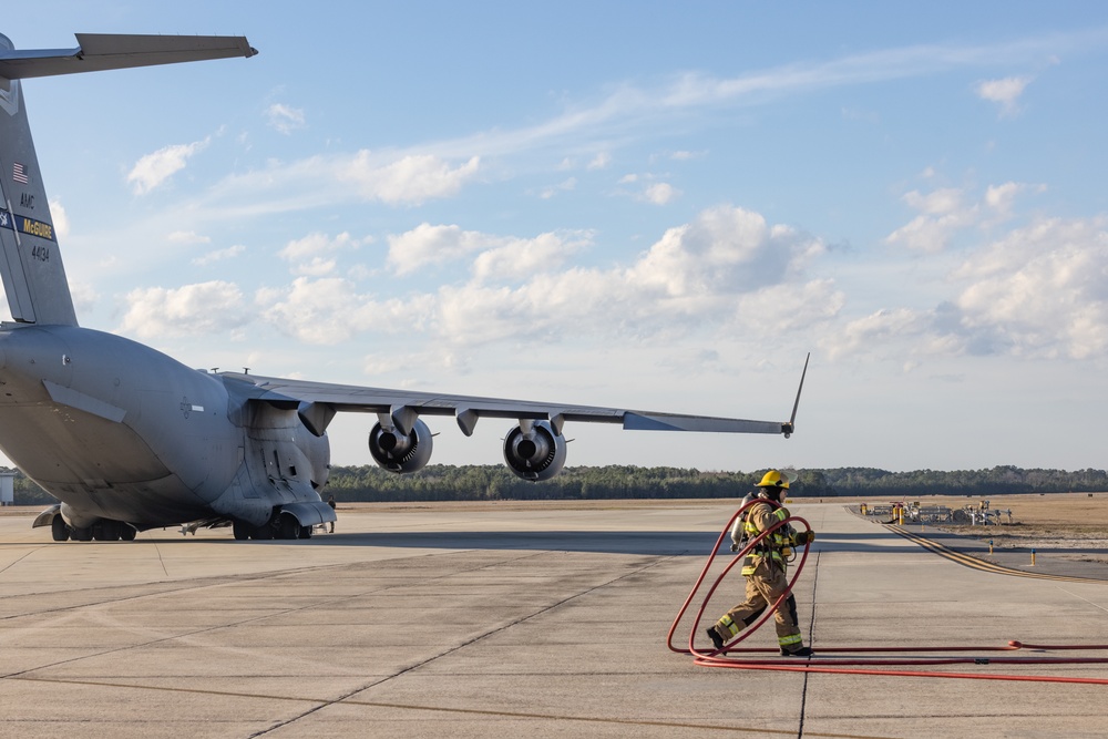 MCAS Beaufort ARFF trains rapid response