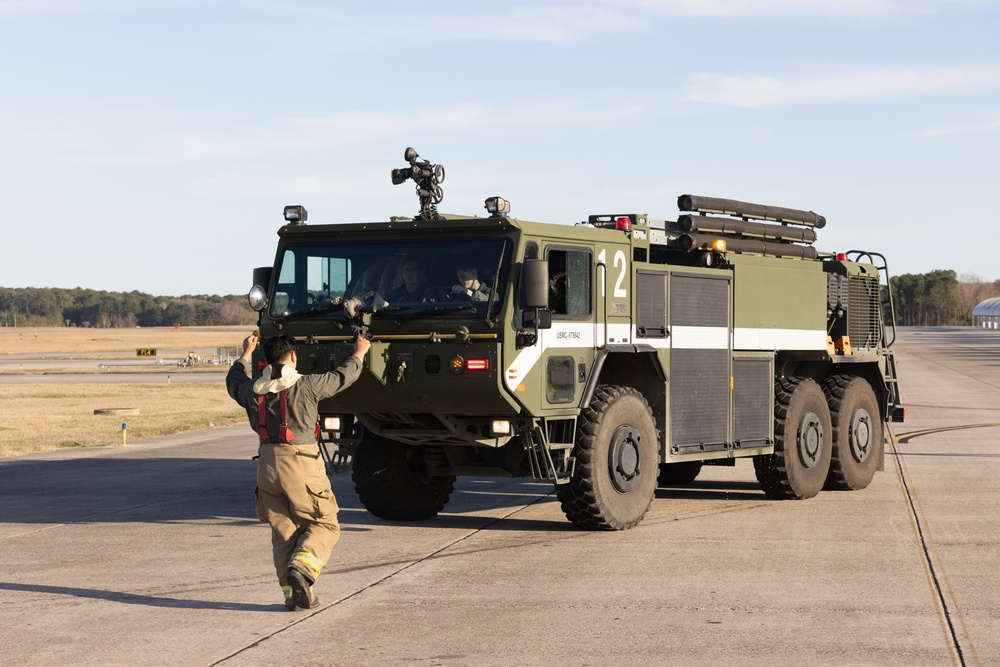 MCAS Beaufort ARFF trains rapid response