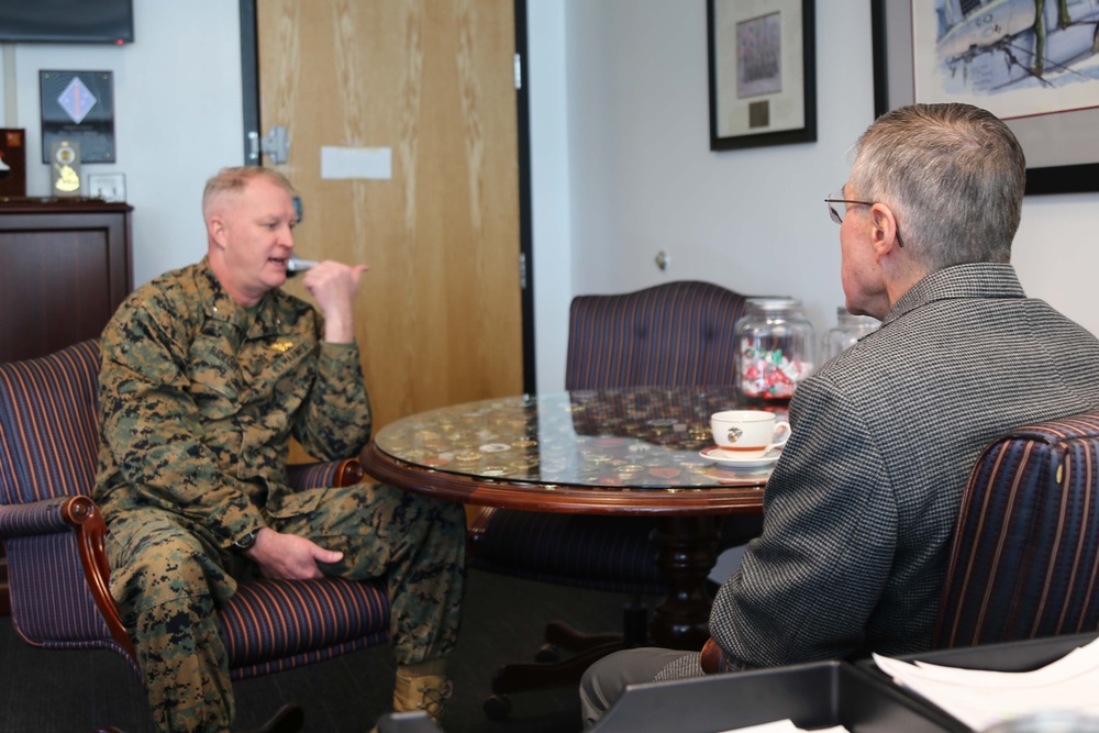 Former director of Manpower Management division visits current director