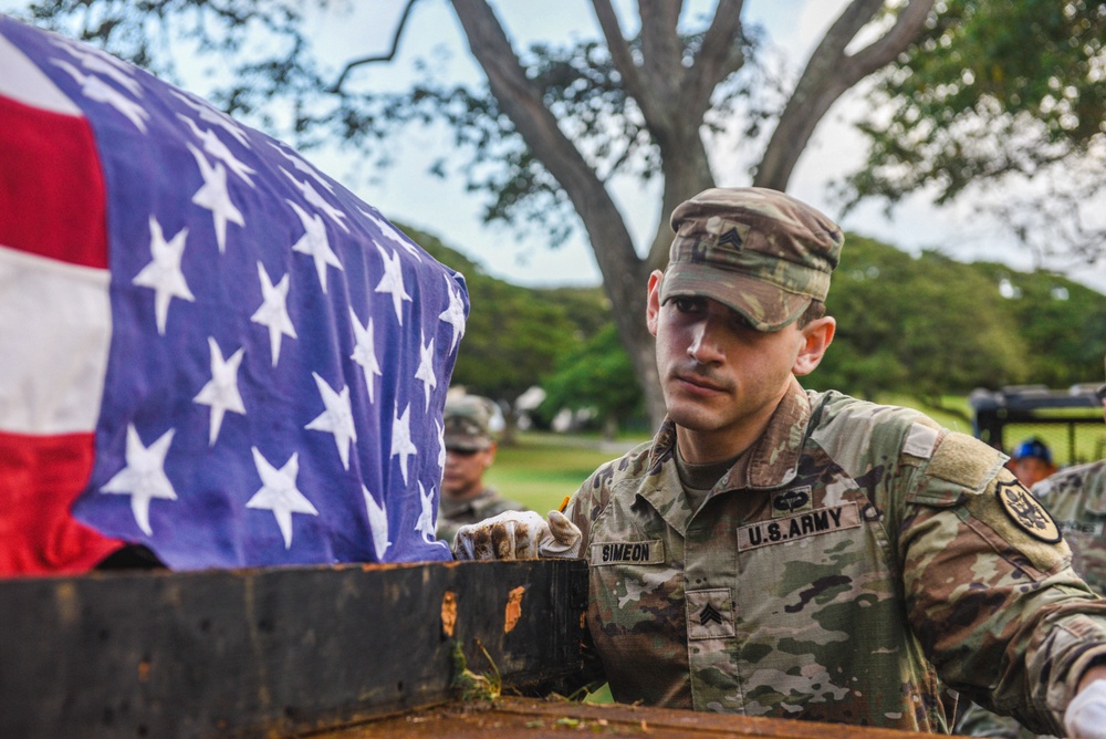 DPAA conducts WWII Disinterment