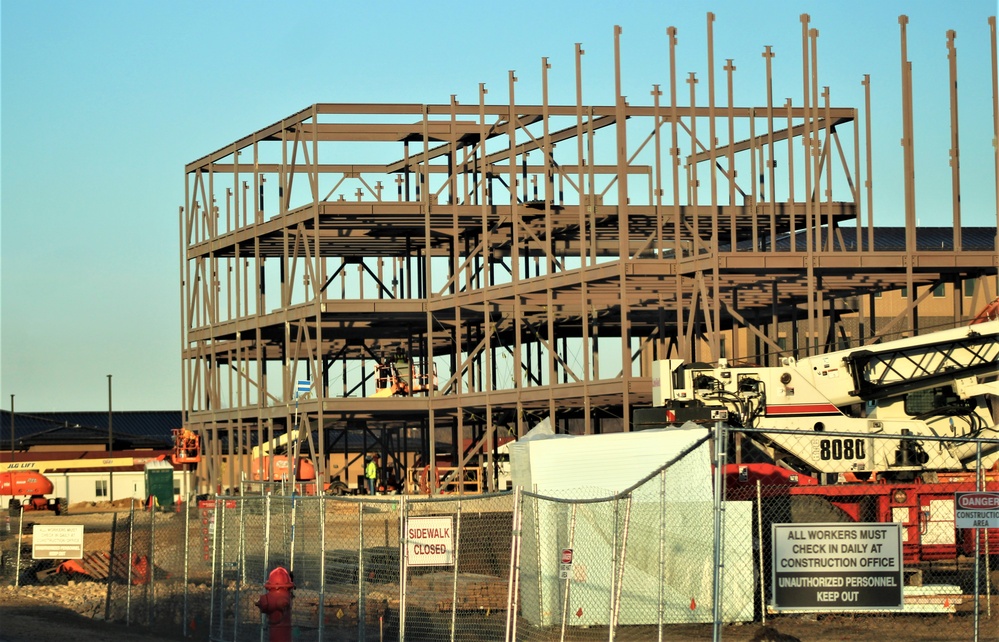 February 2024 barracks construction operations at Fort McCoy