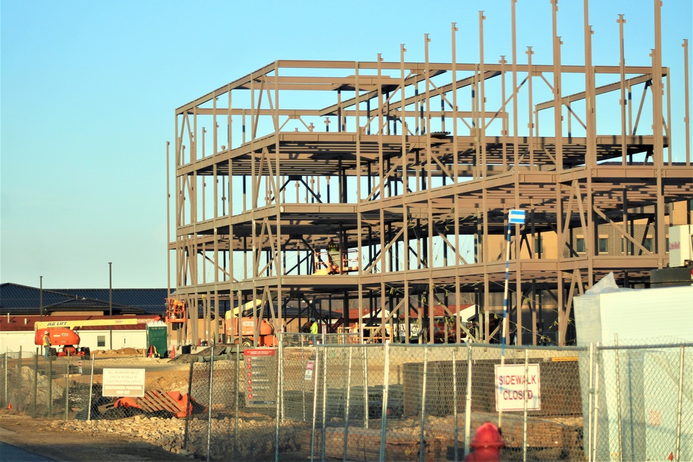 February 2024 barracks construction operations at Fort McCoy