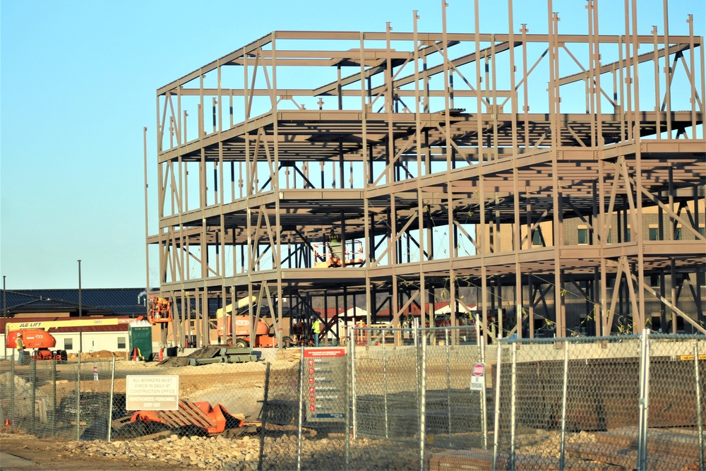 February 2024 barracks construction operations at Fort McCoy