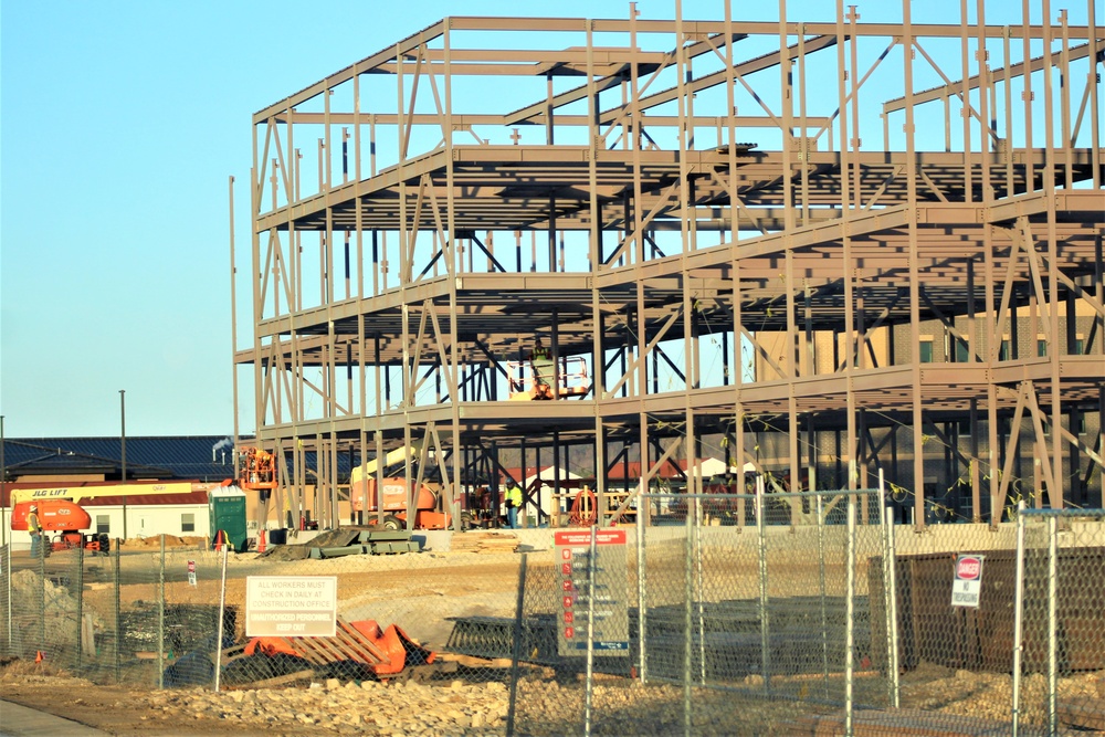 February 2024 barracks construction operations at Fort McCoy