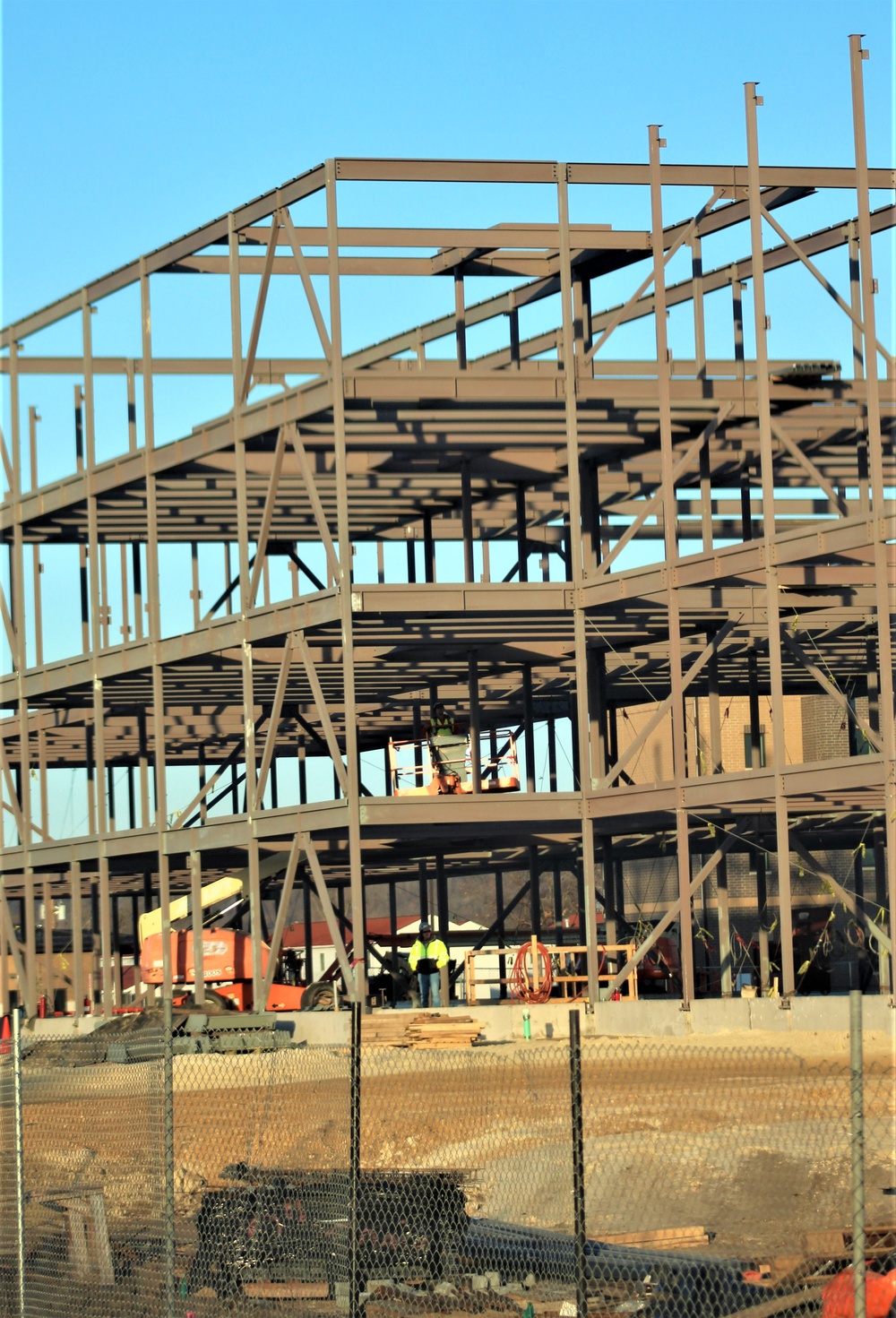 February 2024 barracks construction operations at Fort McCoy