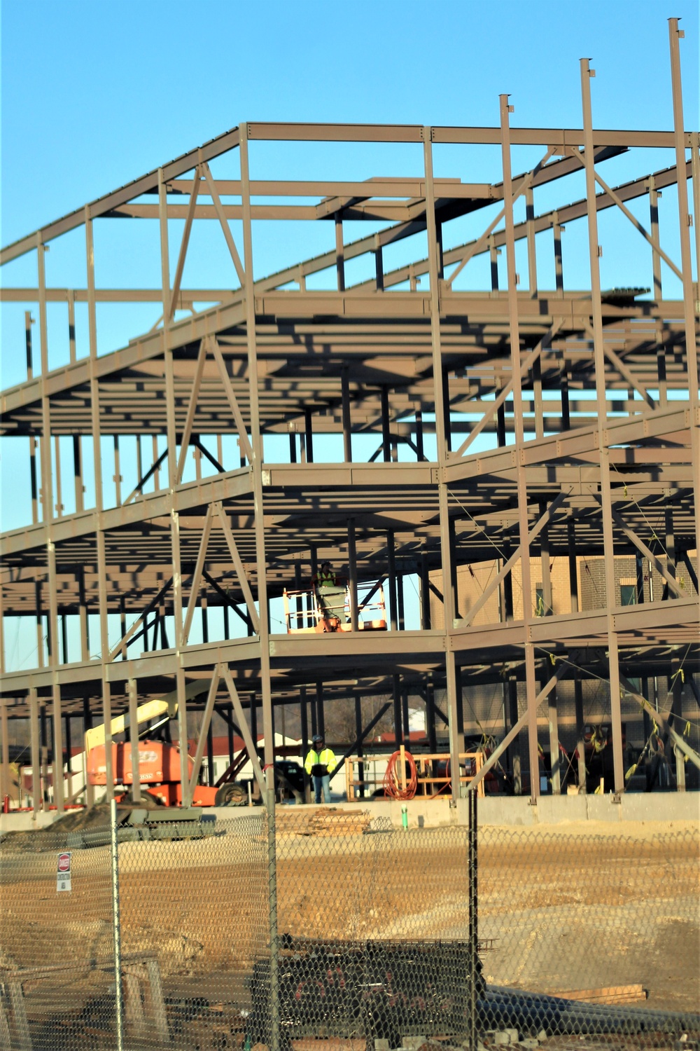 February 2024 barracks construction operations at Fort McCoy