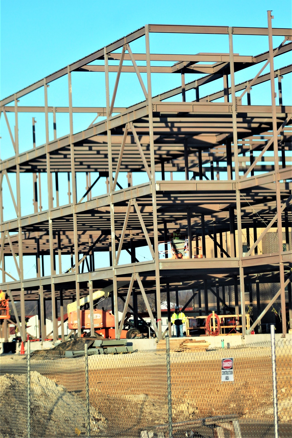 February 2024 barracks construction operations at Fort McCoy