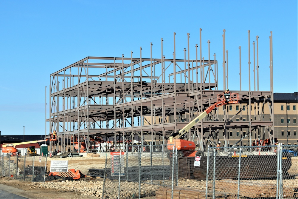 February 2024 barracks construction operations at Fort McCoy
