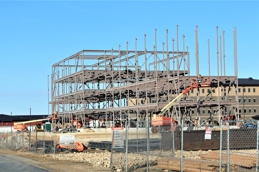 February 2024 barracks construction operations at Fort McCoy